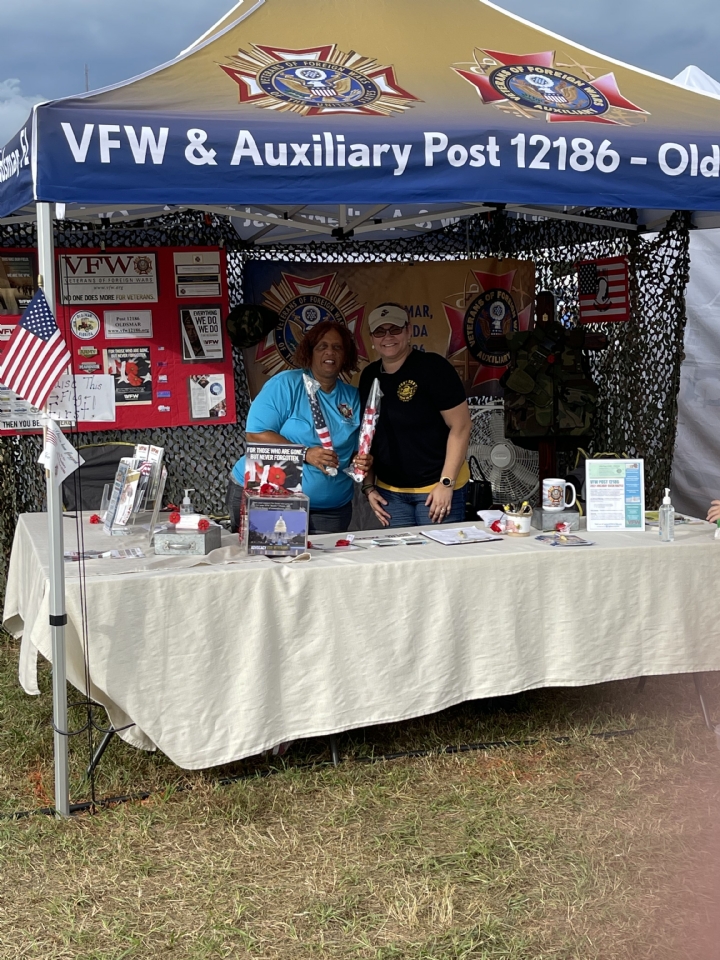Some members of our Auxillary participated in Oktoberfest. We educated the community about our VFW. 